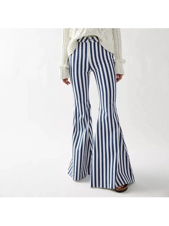 We The Free Denim - Free people Just float on striped jeans size 28